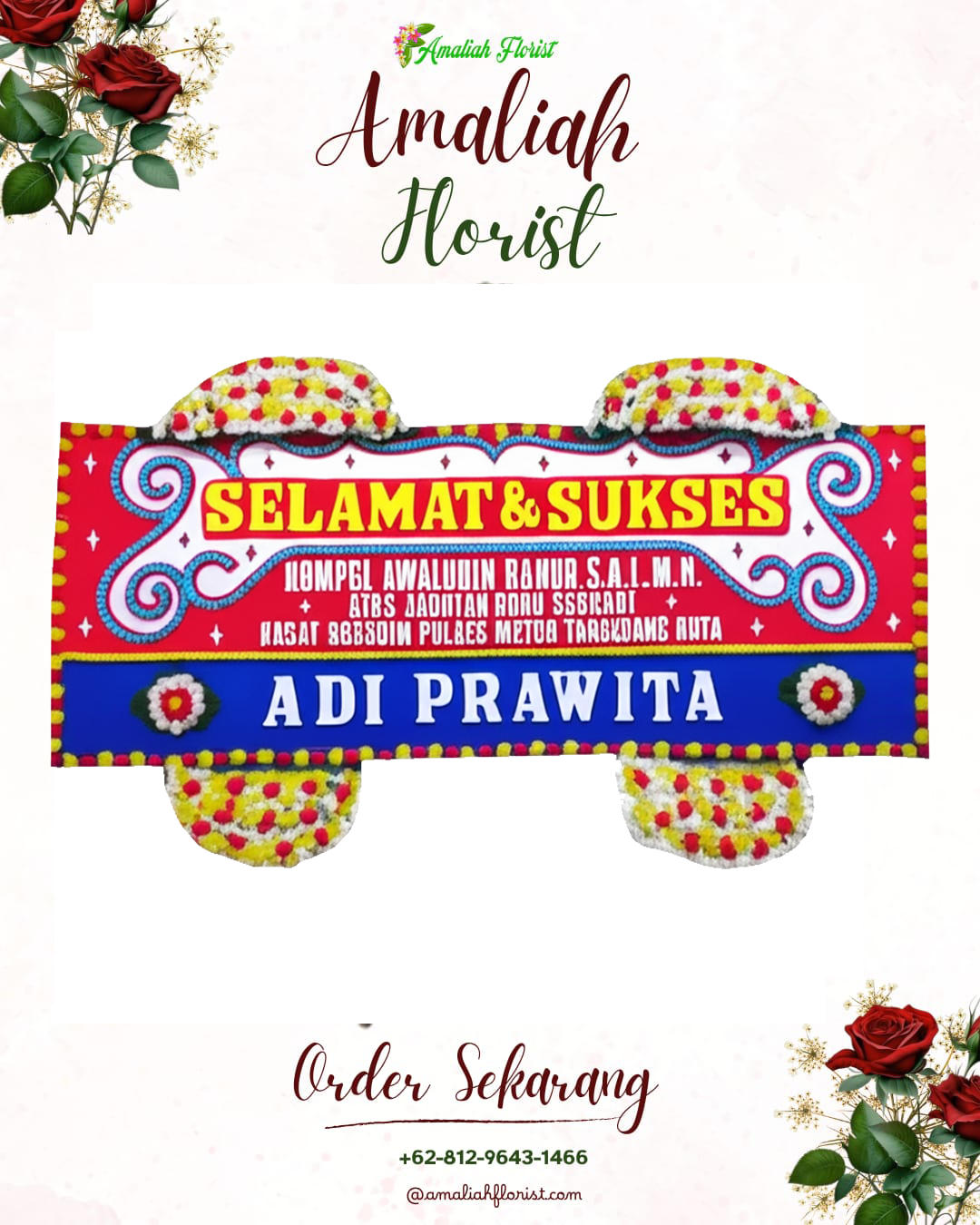 Papan Bunga Ucapan Selamat Rogojampi
